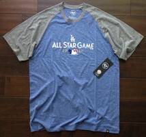 【既決USA】MLB ・ メジャーリーグベースボール@完売胸元【LA ALL STAR GAME】ロゴ入Tシャツ【ALL STAR GAME 2020 Tee】Blue x Grey @2XL_画像2