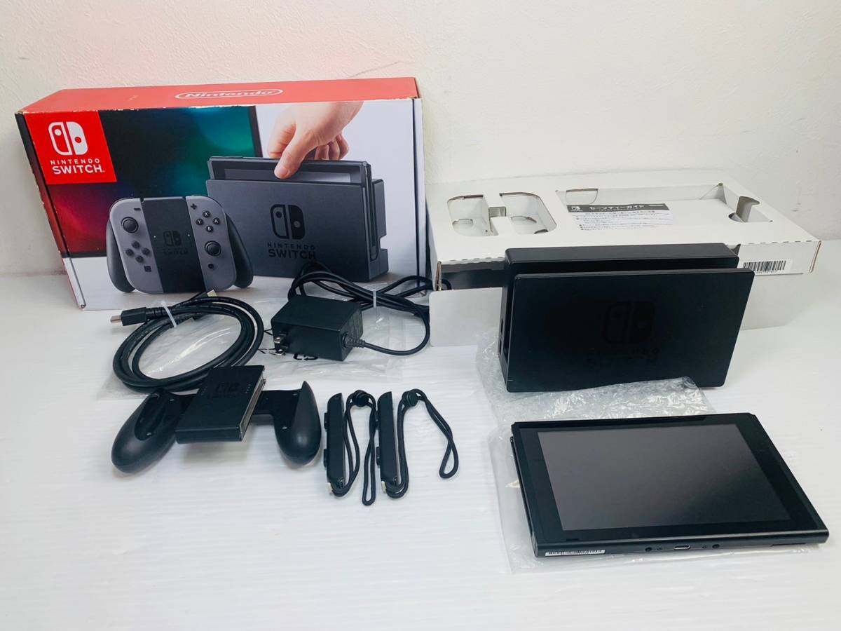 未対策機！！！ 任天堂Nintendo Switch 本体セットグレー初期化/動作