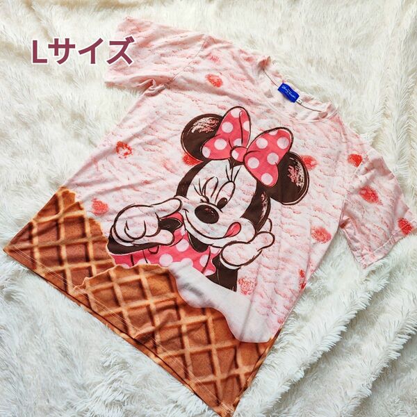ミニー Tシャツ Lサイズ アイスクリーム Disney