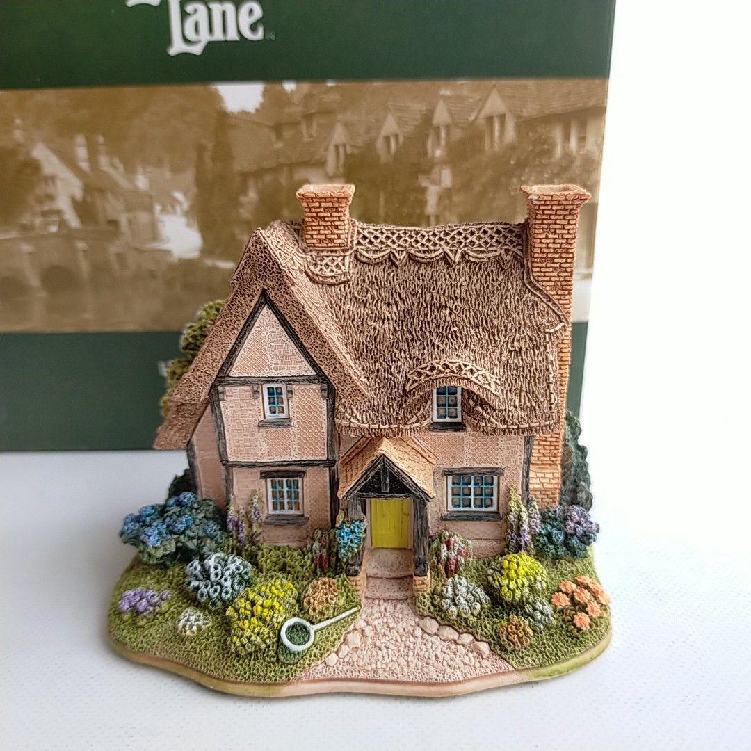 LILLIPUT LANE BUTTERFLY COTTAGE Casa en miniatura Reino Unido Reino Unido Figura Vintage Antiguo Hecho a mano, Accesorios de interior, ornamento, estilo occidental