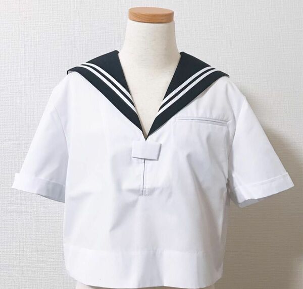 ＊お値下げ中＊新品未使用 セーラー服 半袖 150BS相当 綿混