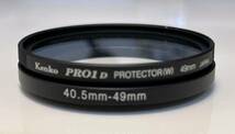 Kenko PRO1D PROTECTOR(W) 49mm JAPAN フィルター ＋ ステップアップリング　40.5ｍｍ→49mm　中古品_画像2