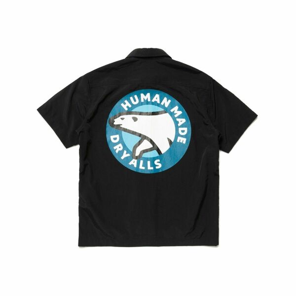 サイズM HUMAN MADE CAMPING S/S SHIRT BLACK キャンプシャツ ヒューマンメイド