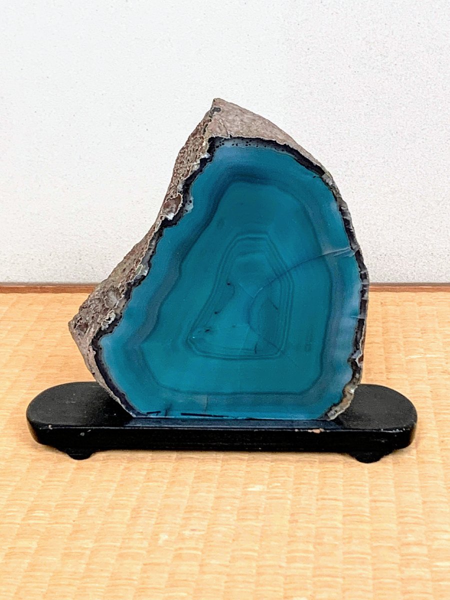 翌日発送可能】 グリーンメノウ2.8㌔ 瑪瑙 鑑賞石 観賞石 水石 盆石