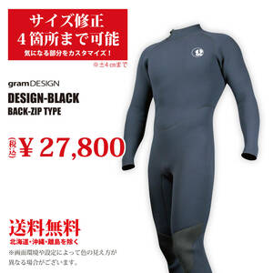 бесплатная доставка! Расширения! Дизайн черного типа на молнии полного костюма 3 /3 мм нового размера исправлена ​​4 места бесплатно