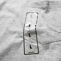 デッドストック 90's 00's ベーシックエディション ポケット Tシャツ 半袖 (L) 霜降り灰 無地 ポケT 90年代 旧タグ オールド ヘインズ製_画像4