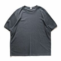 00's オールドネイビー リブ編み コットン リンガー Tシャツ 半袖 (XXL) 紺灰 無地 00年代 旧タグ オールド ギャップ OLD NAVY GAP 2002年_画像1