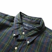 90's ラルフローレン タータンチェック オックスフォード ボタンダウンシャツ (XL) ビッグシャツ THE BIG SHIRT 90年代 旧タグ オールド_画像7