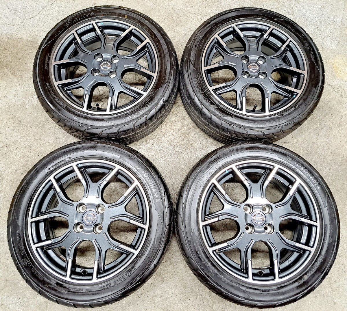 ダブルソフト1様専用 日産ノート バリ溝純正タイヤホイール4本セット