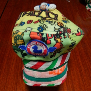  Boo Foo Woo b- Home zBOOHOMES hat Casquette hat M size 52. rom and rear (before and after) used yellow green 
