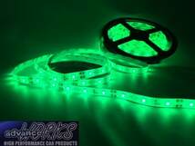 緑グリーン 150センチLEDチューブライト 防水 12V車用 カット可能 3M両面テープ付　バイク アンダーネオン 室内 ドアランプ テープライト_画像1
