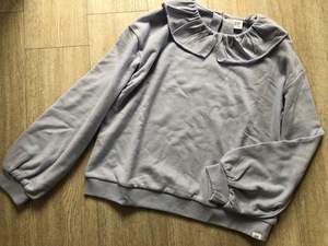 * new goods Gap Kids Gap collar frill soft sweatshirt 160*L