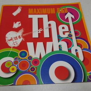 □ The Who ザ・フー 2008ツアーパンフレット 【 THE WHO MAXIMUM R&B 】 ※管理番号 pa1547の画像1