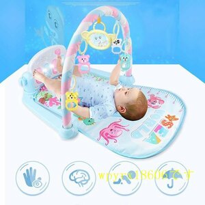  baby gym Play Jim baby игровой коврик Jim коврик младенец игрушка рождение длинный ... новорожденный музыка воспроизведение .. сердце стирка возможно / дельфин голубой 