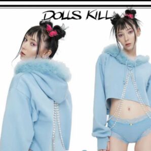 【DOLLS KILL】ラインストーンフーディ