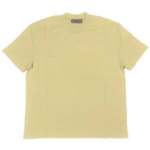 [並行輸入品] FEAR OF GOD FOG ESSETIALS エッセンシャルズ フロントロゴ 半袖 Tシャツ (クリーム) (XL)