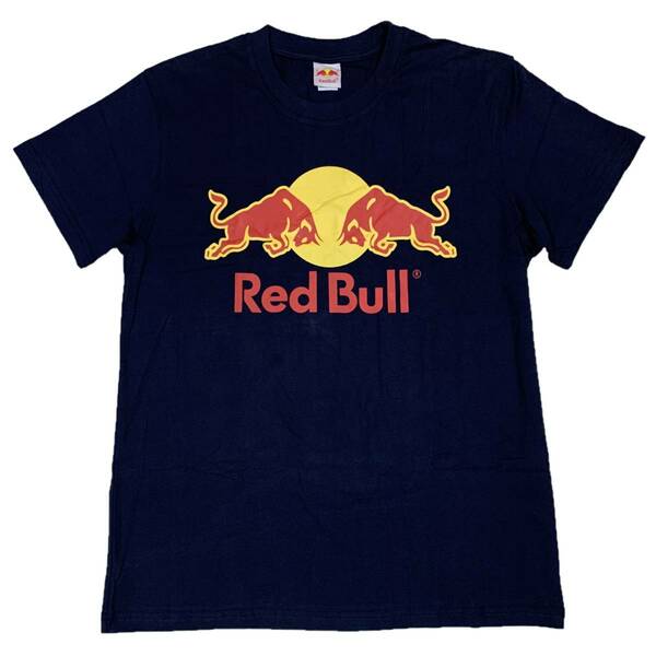 [並行輸入品] Red Bull レッドブル ブランドロゴ プリントTシャツ (ネイビー) XL