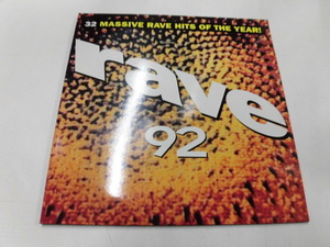 （2枚組）輸入盤LP RAVE 92:32 MASSIVE RAVE HITS OF THE YEAR!