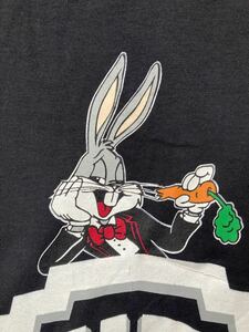 美品　未使用品　WARNER BROS ビンテージ　90年代　アメリカ製USA製　ワーナーブラザーズLooney Tunes バックスバニー ムービーTシャツ