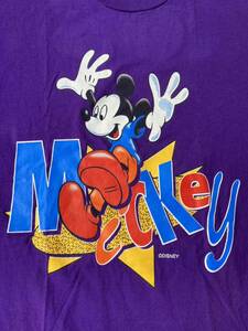 美品未使用品Disney ディズニー ミッキーマウス Tシャツ ヴィンテージ MICKEY MOUSE VINTAGE 90年代　アメリカ製　MADE IN USA VELVA SHEEN