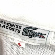 CHEMISE LACOSTE シミーズ ラコステ 半袖シャツ 胸ポケット ワニロゴ ワンポイント サイズ4_画像4