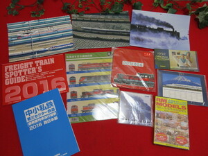 【OH4326/8】鉄道グッズ11点まとめてセット　クリアファイル/ハンドタオル/CD-ROM/Rail Magazineなど