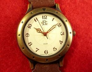 SK61A) # work properly wristwatch *Seiko Seiko * OLD Fashion. old style 