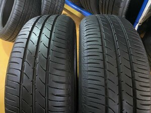 N-0702【中古タイヤ】185/60R16 TOYO NANOENERGY3+ 8分山×2本 ノート デミオなど 【福岡 店頭交換もOK】