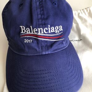 【美品】Balenciaga 100周年記念 キャンペーン ロゴ 2017 キャップ