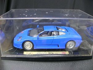 当時物　MAISTO BUGATTI 1/18 SCALE 1992 EB 110 飾り物　中古品　ブガッティ　青色　自動車　乗り物　おもちゃ　BLUE ヴィンテージ