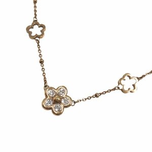  south shop 23-1120 [ beautiful goods ] Folli Follie flower motif necklace approximately 83cm approximately 10.41g rhinestone Gold fashion accessory 