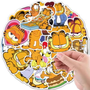 50 sheets Garfield C waterproof sticker seal 