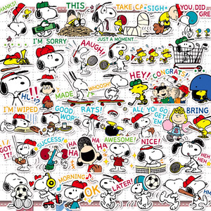 40 sheets Snoopy K waterproof sticker seal 