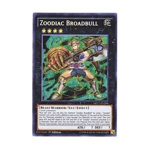 遊戯王 英語版 MP17-EN206 Zoodiac Broadbull 十二獣ブルホーン (シークレットレア) 1st Edition