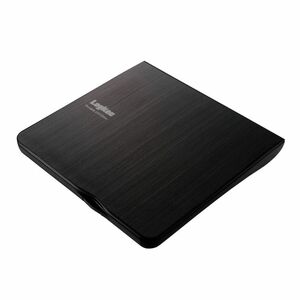 Logitec ポータブルDVDドライブ 9.5mm超薄型 スマホでDVD再生機能搭載 ブラック LDR-PUA8U2SBK