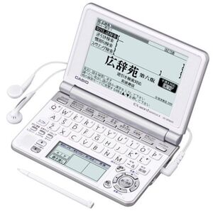 CASIO Ex-word 電子辞書 XD-SP6600WE 100コンテンツ多辞書 ネイティブ+7ヶ国TTS音声対応 メインパネル+手書き