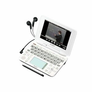 シャープ Brain 手書きパッド搭載カラー液晶電子辞書 学習モデル 音声対応100コンテンツ+学習100動画収録 ホワイト系 PW-GC6