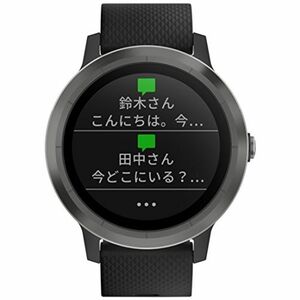 GARMIN(ガーミン) スマートウォッチ 時計 GPS アクティブトラッカー 活動量計 vivoactive3 Black Slate日