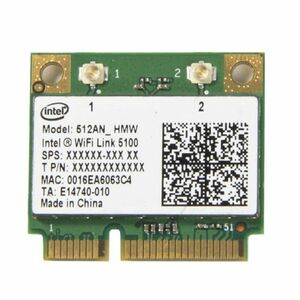 Intel Wifi 5100 ハーフサイズ MiniPCI-e 512AN_HMW 300mカード