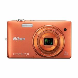 Nikon Digital Camera Coolpix S3500 Optical 7 раз эффективно пиксель 2,005 млн. Пикселей Apportot Orange S3500OR