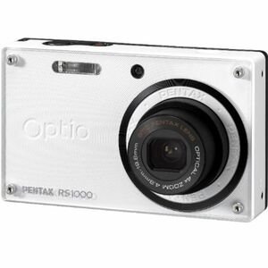 PENTAX デジタルカメラ Optio RS1000 ホワイト 1400万画素 27.5mm 光学4倍 着せ替え デジタルカメラ Opti