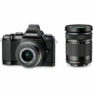 OLYMPUS ミラーレス一眼 OM-D E-M5 ダブルズームキット ブラック 1605万画素 防塵 防滴 OM-D E-M5 DZKIT