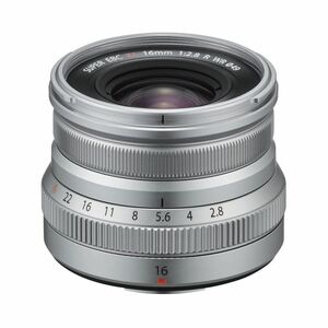 FUJIFILM X 交換レンズ フジノン 単焦点 広角 コンパクト 16mm F2.8 防塵防滴耐低温 絞りリング シルバー F XF16