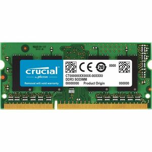 Crucial Micron製 DDR3L ノート用メモリー 8GB ( 1600MT/s / PC3-12800 / CL11 / 204