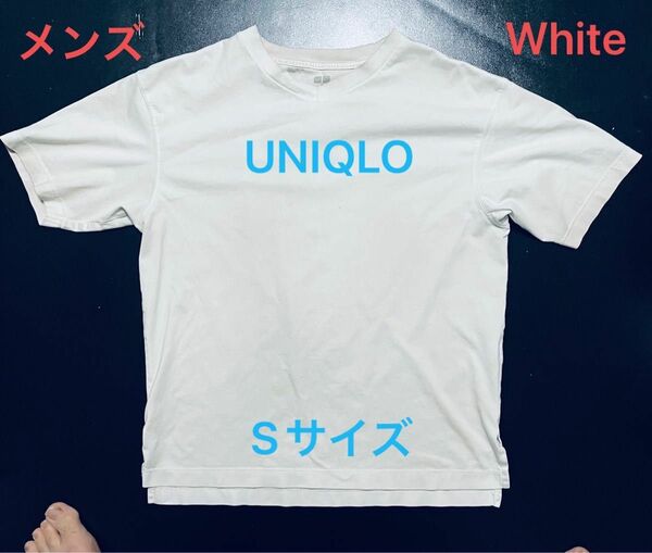 【大人気】UNIQLO×theory コラボ リラックスフィットＶネックTシャツ 半袖 00 White men Sサイズ 白