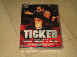 DVD【TICKER 沈黙のテロリスト】アルバート・ピュン／トム・サイズモア　スティーヴン・セガール　デニス・ホッパー