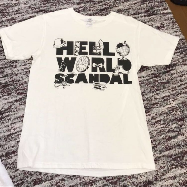 SCANDAL WORLD TOUR 2015 HELLO WORLD Tシャツ サイズＭ 白 ホワイト