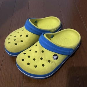  beautiful goods * Crocs Crocs| size J2 20cm yellow color yellow 