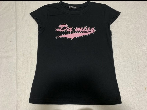 DAMISS ダミス ストレッチ Tシャツ サイズＭ 黒 ロゴ