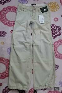  new goods!LB-3 hem aperture stop cargo pants 2WAY buggy 28 -inch wide baggy pants beige 